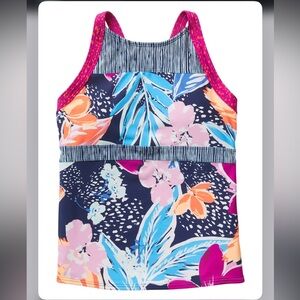 Athleta Girl Paradise Splash Tankini Set - Size L/12